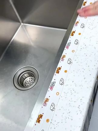 美缝剂久了会变黄会发霉,试试贴上这个#美缝贴 没有缝隙,干净整洁好打理#厨房好物#防水防油