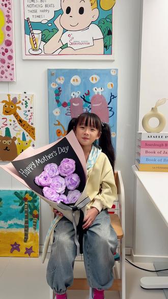 纸巾DIY母亲节玫瑰花束520 #少儿美术 #手工diy #母亲节
