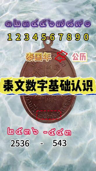 泰国年换算成公历年#泰国#泰国文化