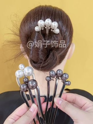 #头饰发饰#发型教程#减龄气质