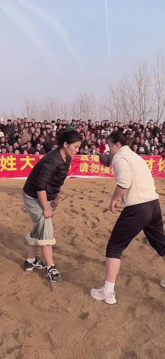 陈娜对战漯河怡姐#摔跤#毛羊羊#陈娜