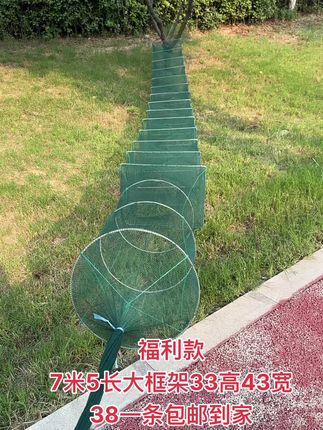 福利款7米5长大框架33高43宽38一条包邮到家 福利款 7米5长大框架33高43宽 38一条包邮到家#渔网 #虾笼 #鳝鱼 #户外捕鱼 #支持三农扶持三农发展 @DOU+小助手