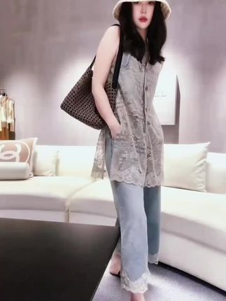 #中式镂空马甲#洋气百搭 40多岁的女人就应该穿着,