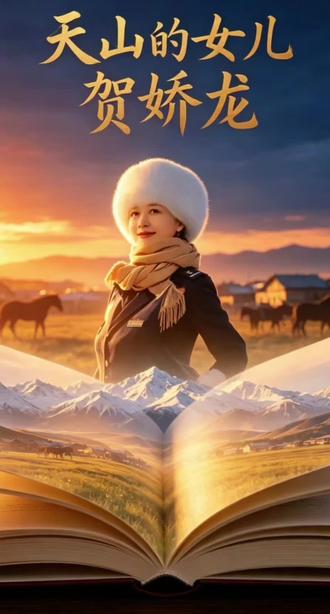 纪实作品《天山的女儿 贺娇龙》在伊犁正式上架发售#新疆 #贺娇龙 #热点 #正能量 #同城