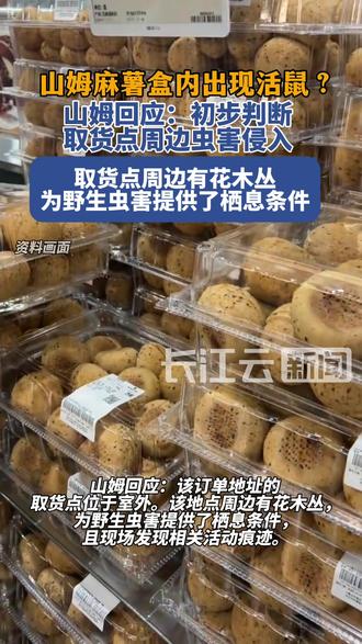 山姆就麻薯盒现活老鼠致歉