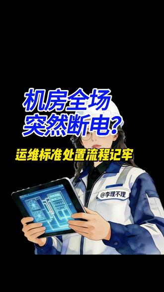 机房全场突然断电?运维标准处置流程记牢 #电气应急常识 #运维工程师 #数据中心基础设施运维 #数据中心运维 #我在抖音聊科技
