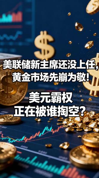 美联储新主席还没上任,黄金市场先崩为敬!美元霸权正在被谁掏空 #经济 #财经 #硬核深度计划 #贵金属
