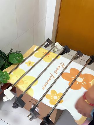 #吸盘毛巾杆 #伸缩毛巾杆 #拖鞋架 #收纳整理 #吸盘伸缩毛巾架