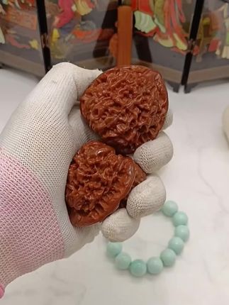 文玩抛光羊毛刷头文玩葫芦橄榄核金刚星月猴头羊毛轮抛光刷头#精品文玩 #文玩人 #文玩发烧友 #文玩手串 #手盘核桃一对