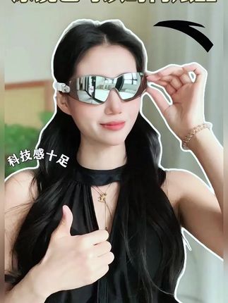 游泳不得配上一款梦幻吸睛视野开阔高清防雾的 #无框泳镜 #安踏 #泳镜 #戴出了高级感 #修饰脸型