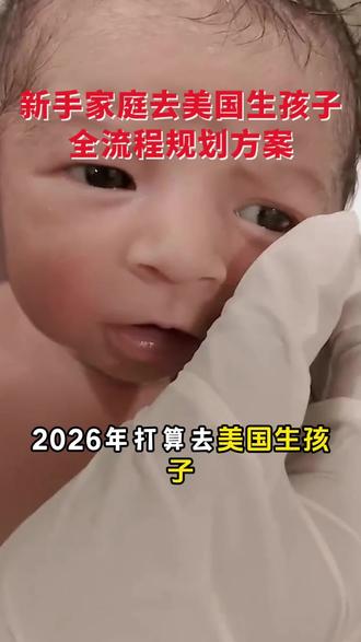 新手家庭去美国生孩子,全流程规划方案 新手家庭去美国生孩子,全流程规划方案 #去美国生孩子 #到美国生孩子条件 #怎样去美国生孩子 #美国生子 #赴美生孩子大约多少钱