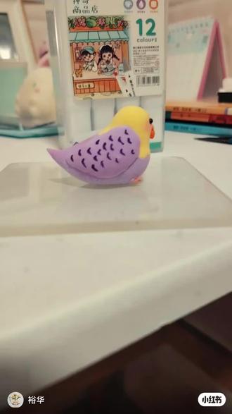 #卡通人物 #捏捏 #捏泥素材 捏##捏泥人 超轻粘土小鹦鹉牡丹