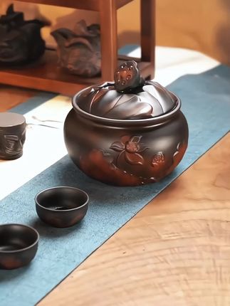 #茶叶罐 #紫陶茶叶罐 #密封罐 #建水紫陶 #器物之美 @DOU+小助手 @DOU+上热门