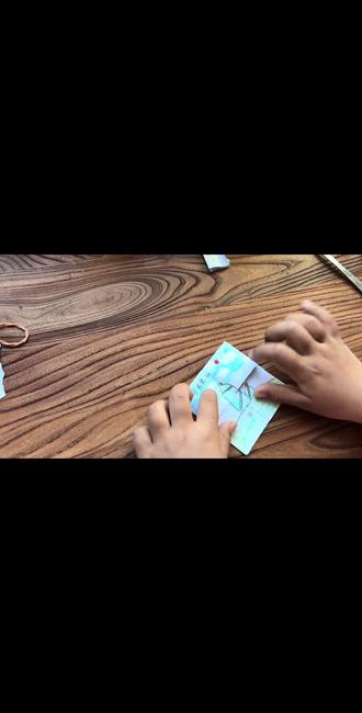 《从前有座山》#翻翻乐 #儿童手工 #DIY #折纸 #从前