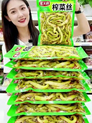 鲜脆榨菜丝超下饭,配粥拌面吃馒头都香#下饭菜 #榨菜丝 #开袋即食 #懒人必备 #开胃菜