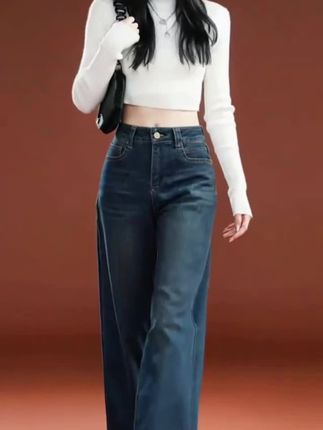 超时尚好穿搭秋季牛仔裤女#女士牛仔裤