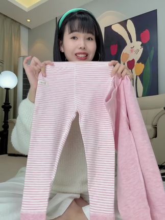 上幼儿园的小朋友这种单独的秋裤太实用了,面料A类穿着也放心#儿童家居服 #童裤 #秋裤