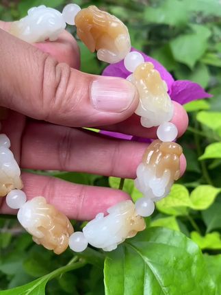 招财进宝大貔貅 #创作灵感 #和田玉 #貔貅 #貔貅手链