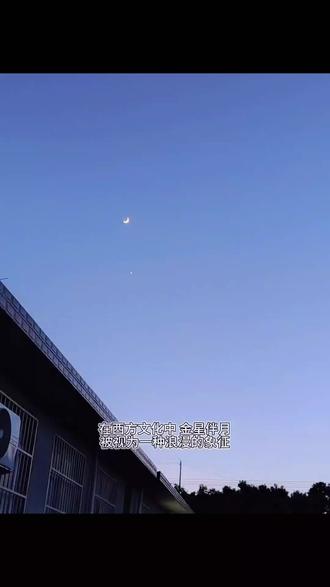 此时此刻你们就是彼此的唯一#金星伴月 #一起看月亮