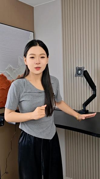 安装简单,动动手就安装好啦! #电动升降桌 #电脑桌 #电竞