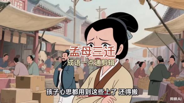 第4集/《孟母三迁》孟母三迁的故事,说的是孟子小时候,母亲为了给他找个好的成长环境,三次搬家的事儿。
#儿童动画,每天学一点。#民间传说故事#小故事大道理 #创作者扶持计划#儿童睡前故事,寓言故事。