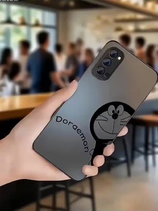 适用opporeno4手机壳#新款reno4pro磨砂硅胶手机壳#卡通reno4se防摔保护套#防摔手机壳