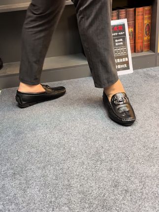 #穿搭显贵的秘诀我已掌握#豆豆鞋男 #男士皮鞋 #一脚蹬休闲鞋 #爆款男鞋