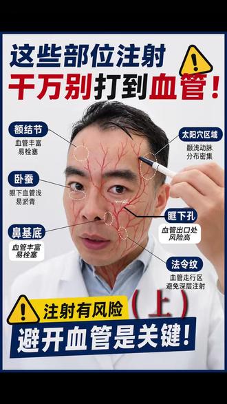 这些部位注射玻尿酸 避开血管是关键(上) #玻尿酸 #科普 #医生 #玻尿酸填充 #四院何志
