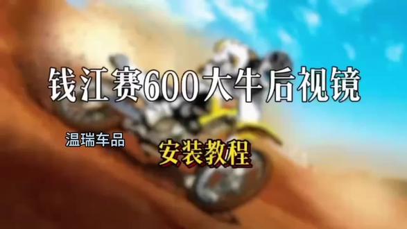 赛600大牛后视镜安装教程#赛600