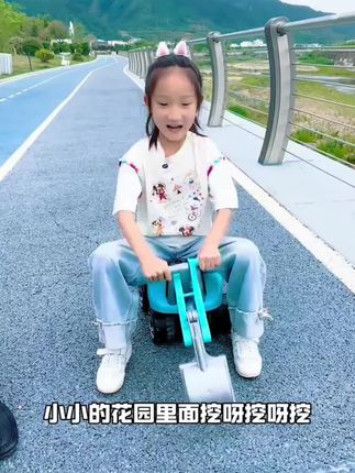 可坐人儿童挖掘机2-6岁玩具挖沙工程车特大号仿真挖土机#儿童挖掘机