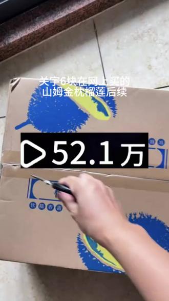 6块网上买的山姆金枕榴莲后续来了,依旧是报恩榴莲#山姆榴莲#榴莲#报恩榴莲