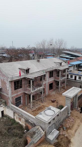 混凝土浇筑后多长时间不怕冻?河南马上深冬了 建房一定要注意 #自建房 #自建房别墅 #冬季建房