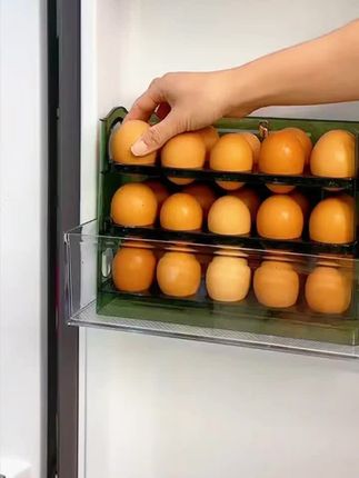 鸡蛋收纳盒冰箱厨房专用多层防摔鸡蛋托鸡蛋架鸡蛋格侧门大容量#十亿流量扶持计划