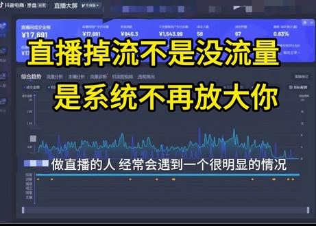 直播间掉流不是没流量 是系统不再放大你 #直播带货#直播运营#直播掉流#电商运营#流量结构