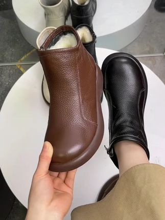 #头层牛皮马丁靴#女士马丁靴#女士皮棉鞋#女士马丁靴真皮 #真皮马丁靴加绒