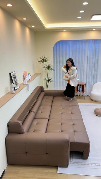 早晚都躺在床上,那就是智能的电动沙发啊 #智能家居 #电动沙发 #客厅沙发 #恒社家具 #源头工厂