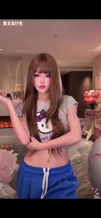刚入坑假发的姐妹看过来!古早甜心真的很适合新手!#假发 #假发推荐 #小圆圆不圆 #修饰脸型 #冰冷心事