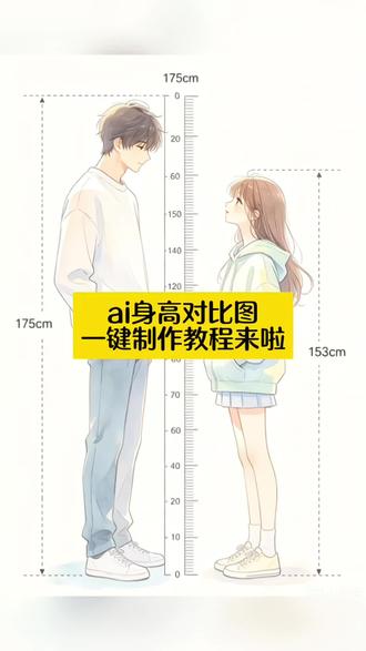 ai身高对比图 一键制作教程来啦#剪映 #剪映图片设计 #身高对比图 #身高对比生成器 #身高差 身高对比图ai指令教程 身高差对比图模板 身高对比图模板 马嘉祺立绘身高差 身高对比图口令 漫画身高对比图 身高差示意图