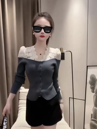 #气质穿搭 #蕾丝拼接打底衫 #内搭打底衫 #时尚打底衫 #时髦穿搭