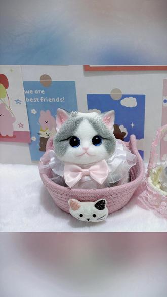 纯手工大猫捏捏乐diy创意解压玩具送礼推荐仿真萌宠高颜值摆件#捏捏乐 #解压玩具 #纯手工礼物 #萌宠摆件 #创意好物