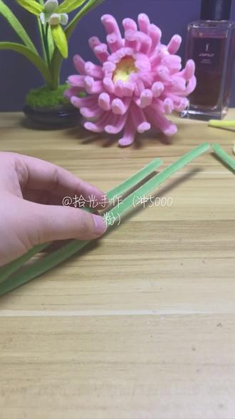 菊花,牡丹都可以用的一款叶子,关注教程自取哦!#创意手工 #手工教程 #扭扭棒手工 #扭扭棒教程 #扭扭棒叶子教程 @DOU+小助手