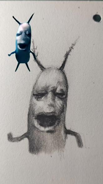 可爱的痞老板!#素描 #鉴定神奇生物 #灵魂画手 #表情包 #画画