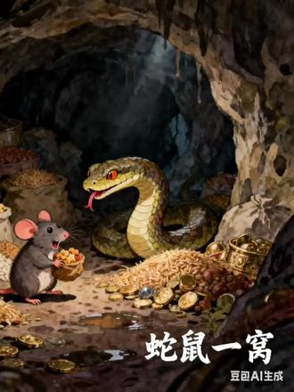 #民间传说成语故事《蛇鼠一窝》,欢迎观看