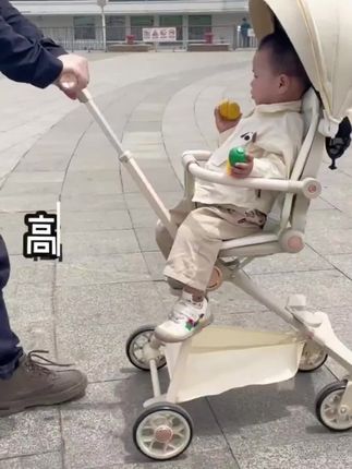 遛娃神器,轻便可折叠一键收车可坐躺宝宝推车,婴儿童溜娃神器手推车#宝宝推车#方便又实用