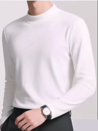 极衫【拍1发2】秋冬半高领锁温保暖重磅双面绒加厚上衣男女打底长袖#保暖打底衫#加厚打底衫#男女同款 #冬季穿搭 #男士保暖