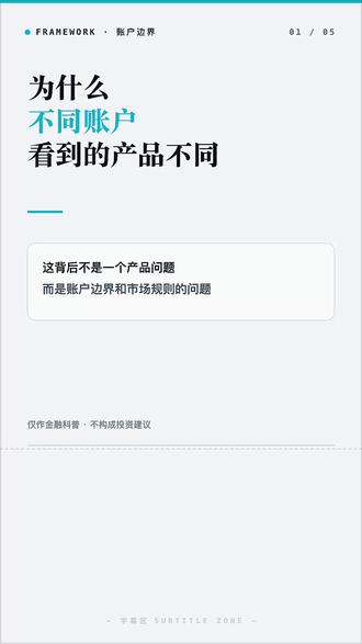 为什么不同账户看到的产品不同 #港股通 #QDII #海外ETF #金融科普 #市场规则