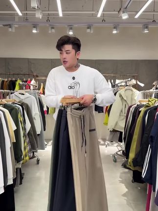 【意大利坑条纹】2025秋季新品男士卫裤休闲裤柔软透气舒适束脚C012