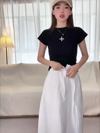 #阔腿裤女 #遮肉显瘦 #舒适百搭