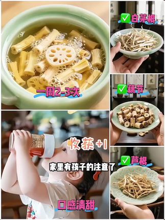超值抢60包】藕节芦根水白茅根茶组合小孩流鼻血成人上火烦躁烦闷