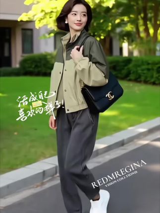 超好看冲锋衣外套女2025春秋新款韩版宽松百搭小个子立领夹克上衣#最美穿搭 #又美又飒 #高级感穿搭 #女性气质穿搭 #气场全开